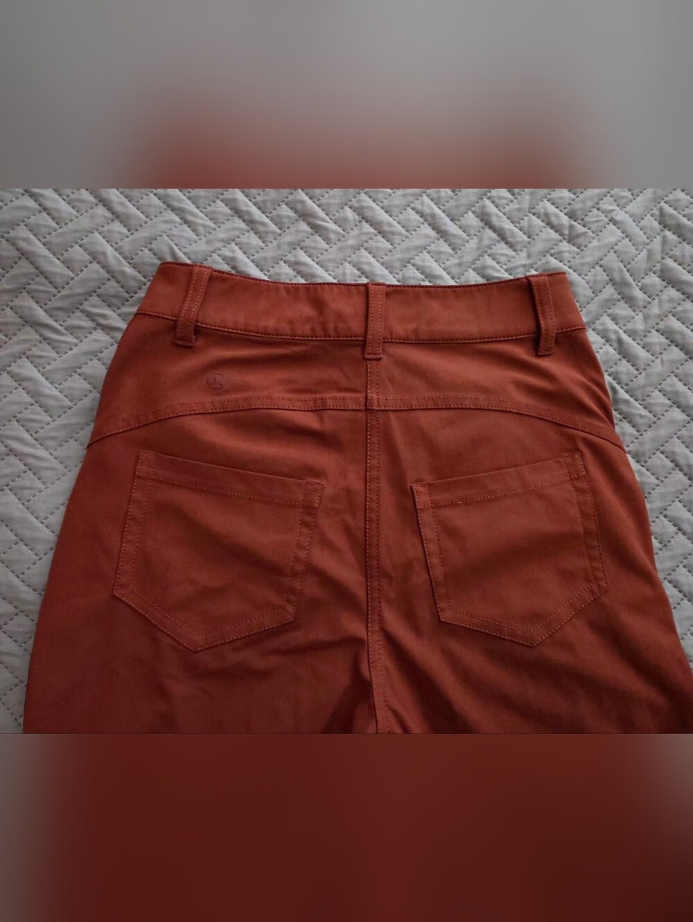 Lululemon City Sleek 5-Pocket Slim Fit Pants Dark Terracotta Rust Size 2 - Picture 3 of 8